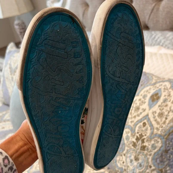 Blowfish White Floral Canvas Slip-On Sneakers - Pastel Multi color - Picture 9 of 10